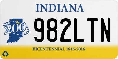 IN license plate 982LTN