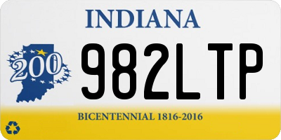 IN license plate 982LTP