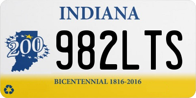 IN license plate 982LTS