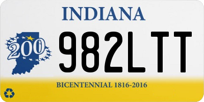 IN license plate 982LTT