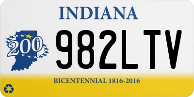 IN license plate 982LTV