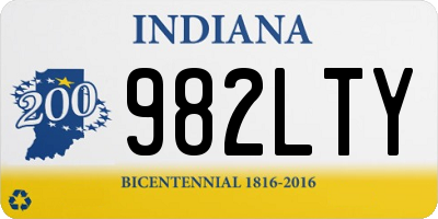 IN license plate 982LTY