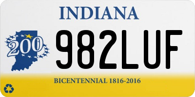 IN license plate 982LUF