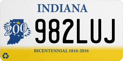 IN license plate 982LUJ