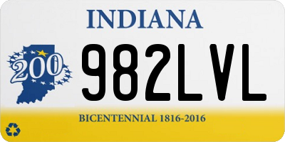 IN license plate 982LVL