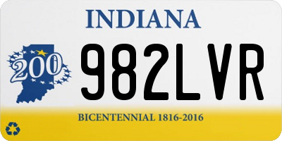 IN license plate 982LVR