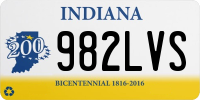 IN license plate 982LVS