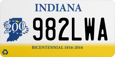 IN license plate 982LWA