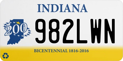 IN license plate 982LWN