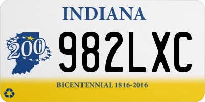 IN license plate 982LXC