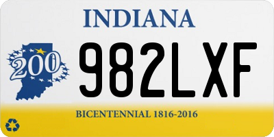 IN license plate 982LXF