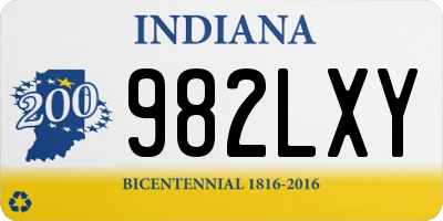 IN license plate 982LXY