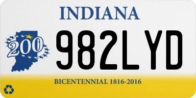 IN license plate 982LYD