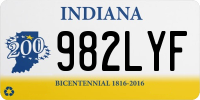 IN license plate 982LYF