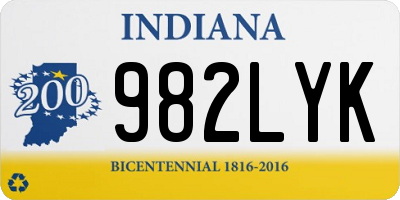 IN license plate 982LYK