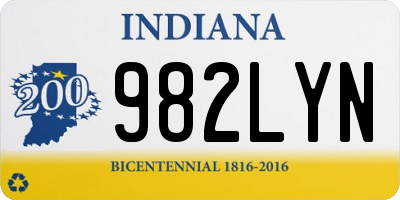 IN license plate 982LYN