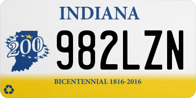 IN license plate 982LZN