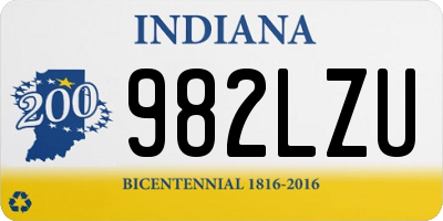 IN license plate 982LZU