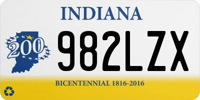 IN license plate 982LZX