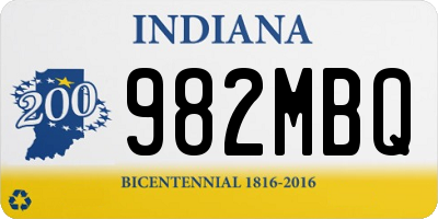 IN license plate 982MBQ