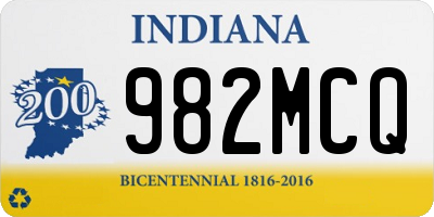 IN license plate 982MCQ