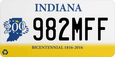 IN license plate 982MFF