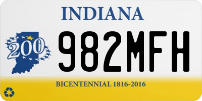 IN license plate 982MFH
