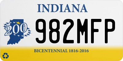 IN license plate 982MFP