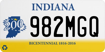 IN license plate 982MGQ