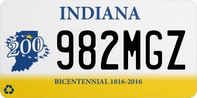 IN license plate 982MGZ