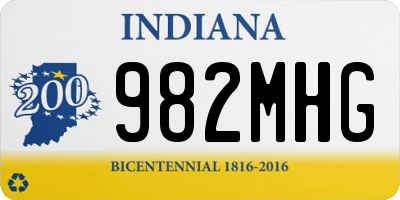 IN license plate 982MHG