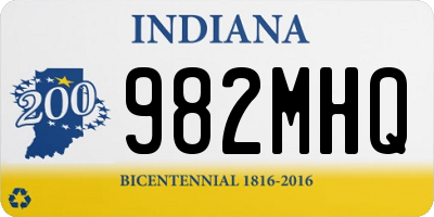 IN license plate 982MHQ