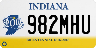 IN license plate 982MHU