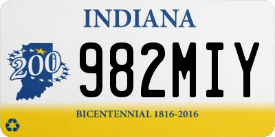 IN license plate 982MIY