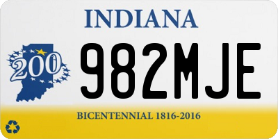 IN license plate 982MJE