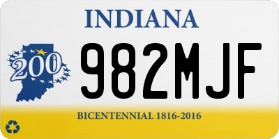 IN license plate 982MJF