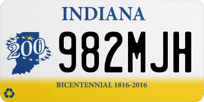 IN license plate 982MJH