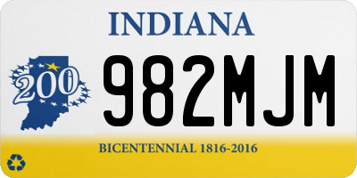 IN license plate 982MJM