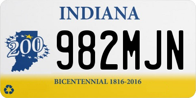 IN license plate 982MJN