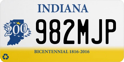 IN license plate 982MJP