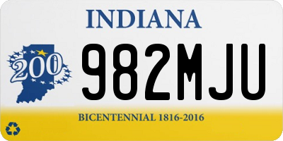 IN license plate 982MJU