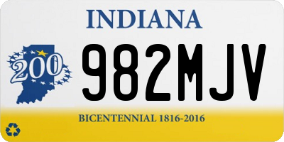 IN license plate 982MJV