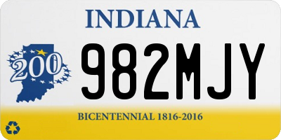 IN license plate 982MJY