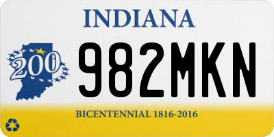 IN license plate 982MKN