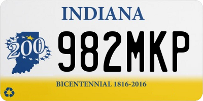 IN license plate 982MKP