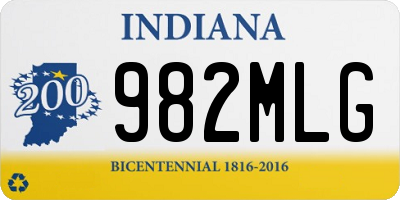 IN license plate 982MLG