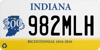 IN license plate 982MLH