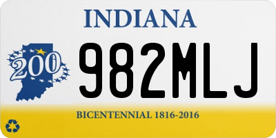 IN license plate 982MLJ