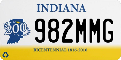 IN license plate 982MMG