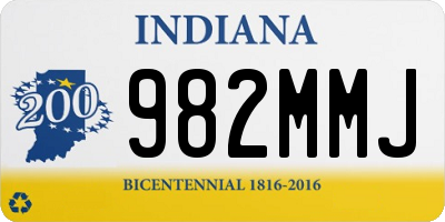 IN license plate 982MMJ